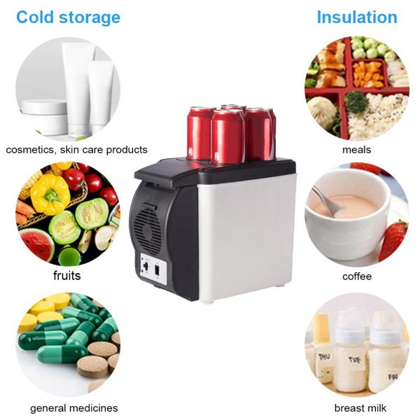 Car Portable Hot And Cold Box DC12V 6 Liters Mini Refrigerator - Image 5