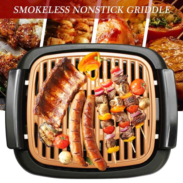 220V Outdoor Portable Smokeless Electric Pan Grill BBQ - Image 3