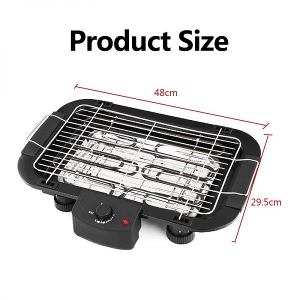 Outdoor Portable Smokeless Electric Pan Grill BBQ