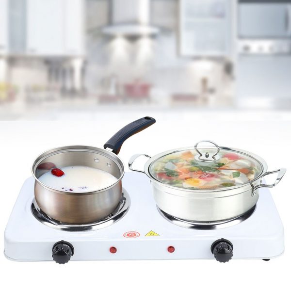 Double Burners Electric Stove Hot Cooker Countertop - Image 2
