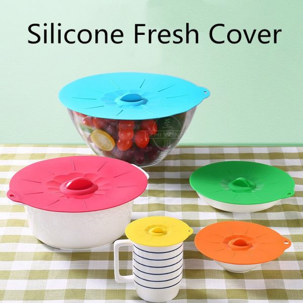 Silicone Cooking Pot Pan Lid Silicone Fresh Cover - Image 3