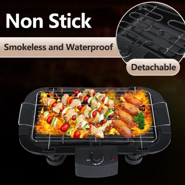 Outdoor Portable Smokeless Electric Pan Grill BBQ - Image 3