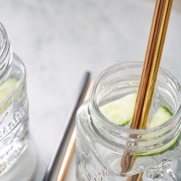 Stainless Steel Drinking Straight Bent Straws Eco-friendly - Image 4