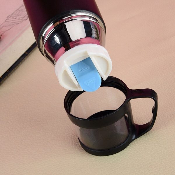 Transparent Cover Outdoor Sports Insulated Water Bottle Flask - Image 5