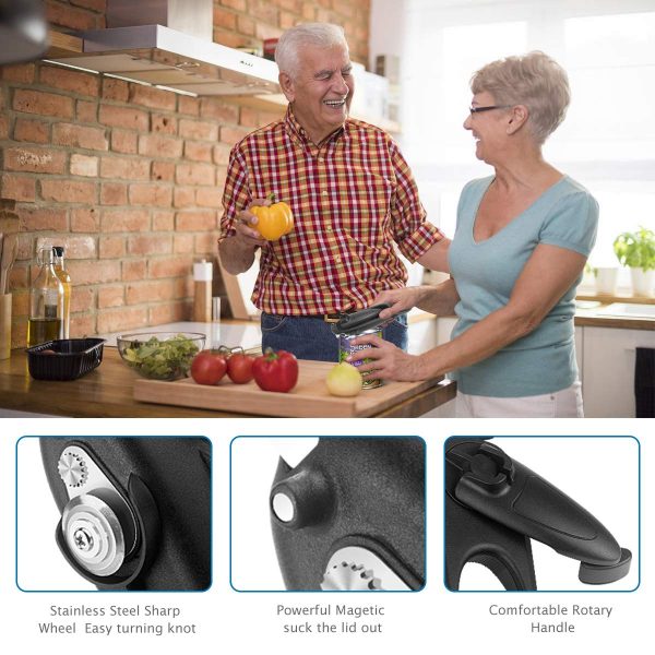 8 In 1 Multifunctional Can Opener Manual ABS Stainless Steel - Image 5