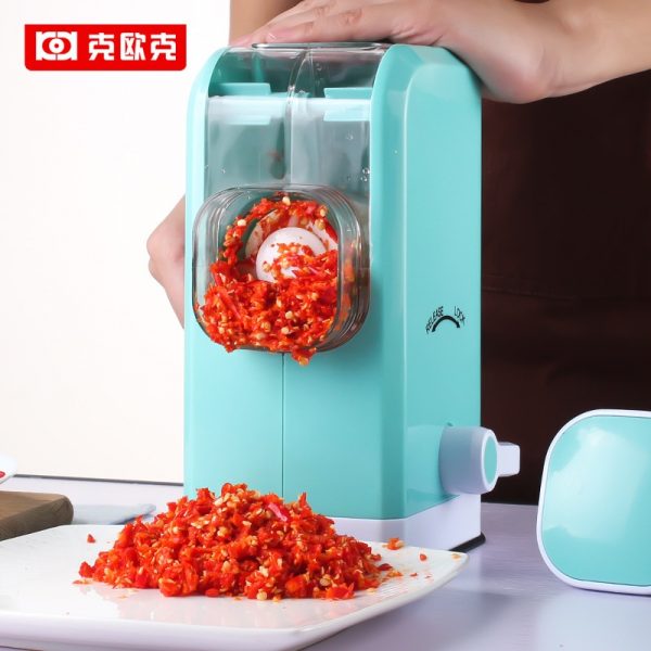 Stainless Steel Manual Meat Grinder 6 Blades - Image 4