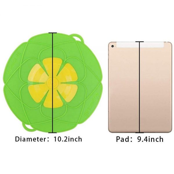 Silicone lid Spill Stopper Cover For hot Pan - Image 4