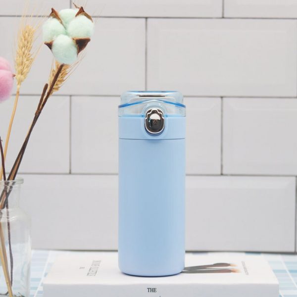 Bounce Transparent Cover Pea Cup Thermos Water Bottle - Image 3