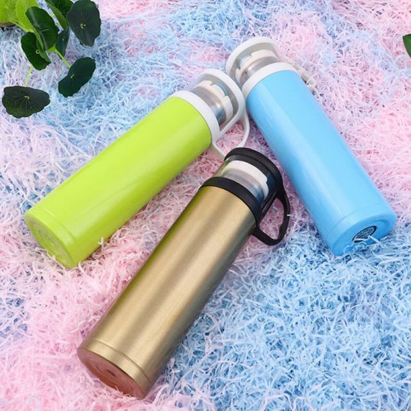 Stainless Steel Vacuum Flask Transparent Cover Large - Image 4