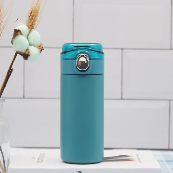 Bounce Transparent Cover Pea Cup Thermos Water Bottle