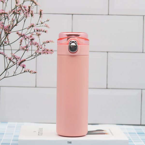 Bounce Transparent Cover Pea Cup Thermos Water Bottle - Image 2