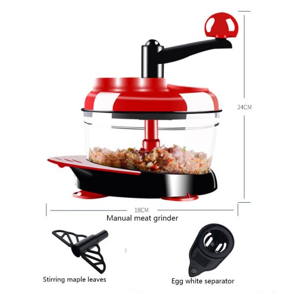 1.5L Manual Food Processor Multi-function Kitchen Gadget - Image 3