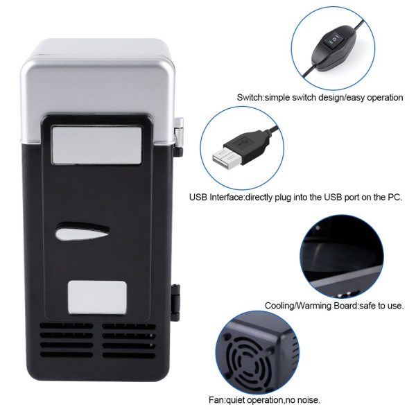 LED Mini USB Refrigerator Drinks Beverage Cans - Image 5