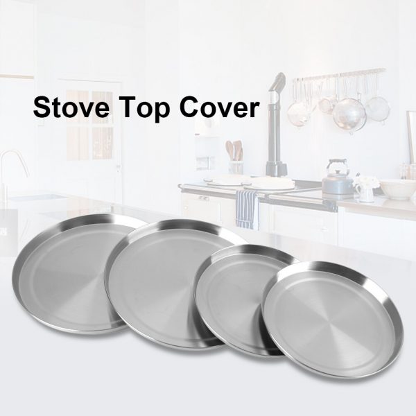 4Pcs/Set Stainless Steel Kitchen Stove Top Burner Covers - Image 3