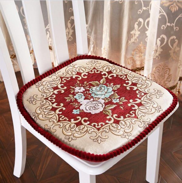 European Jacquard Chair Cushion Home Decor Chair