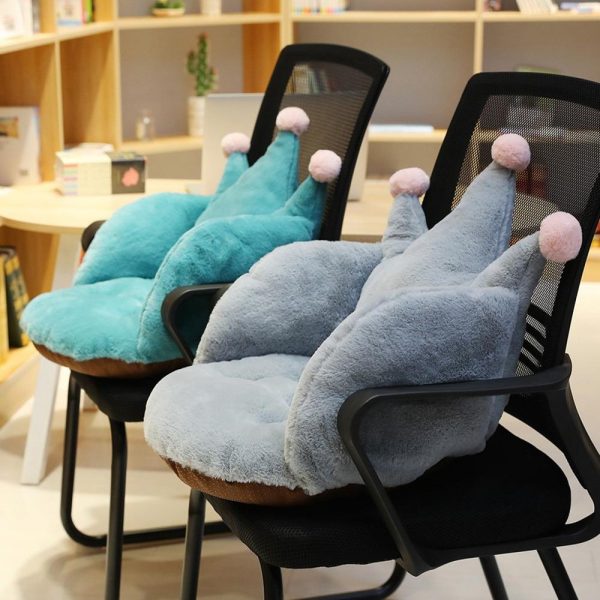 Creative Cartoon Crown Cushion for Chair – Memory Foam Back Support Cushion with Non-Slip Design 👑🪑 - Image 4