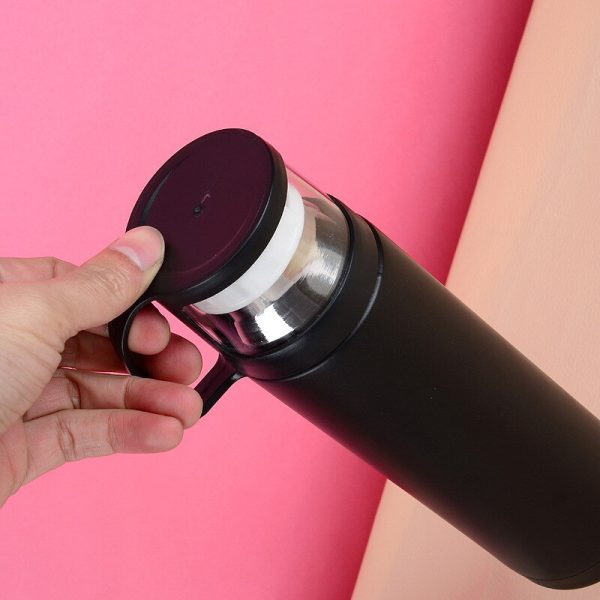 Transparent Cover Outdoor Sports Insulated Water Bottle Flask - Image 4