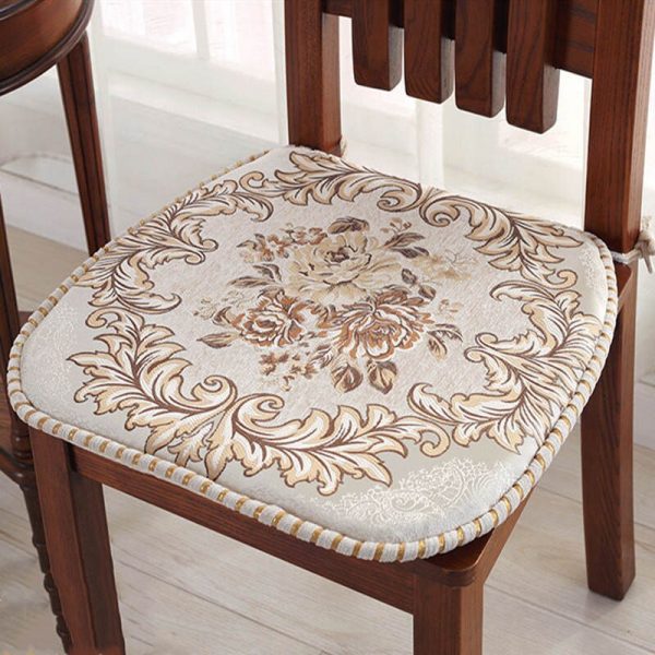 European Jacquard Chair Cushion Home Decor Chair - Image 3