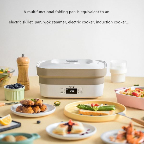 110V/220V Folding Electric Skillet Multi Cookers - Image 3