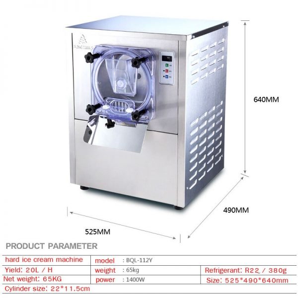 Chill Anywhere with the BQL-112Y 20L/H Commercial Hard Ice Cream Machine – Your Frozen Delight Companion! ❄️? - Image 4