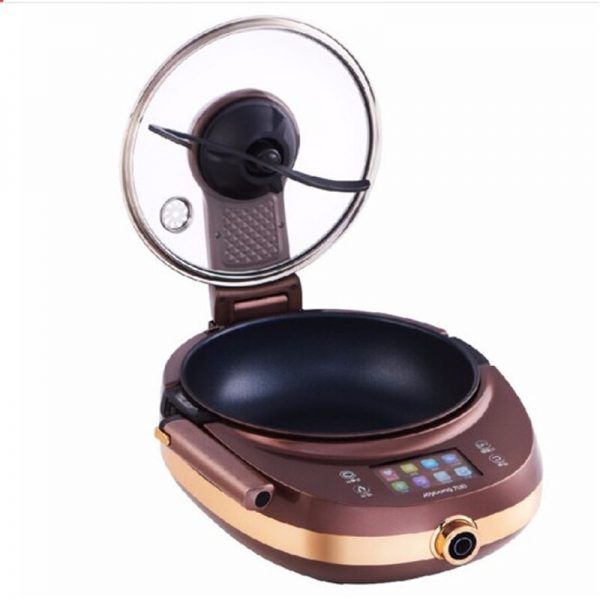 2V Multifunction Electric Wok Automatic Stir-Frying