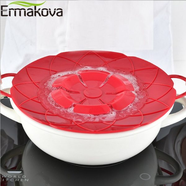 Spill Stopper Silicone Lid Cover Pot