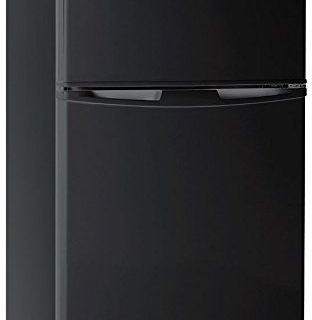 3.2 Cubc Foot 2 Door Fridge and Freezer, Black