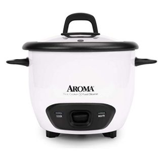 Aroma Housewares 6-Cup (Cooked) (3-Cup UNCOOKED) Pot-Style Rice Cooker (ARC-743G)