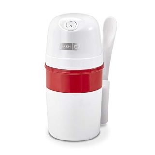 Dash My Pint Electric Ice Cream Maker Machine for Gelato, Sorbet + Frozen Yogurt with Mixing Spoon & Recipe Book (Organic, Sugar Free, Flavored Healthy Snacks + Dessert for Kids & Adults) 0.4qt-White