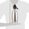 iSi Steel Soda Water Siphon, 1 Quart, Stainless/Black - Image 2