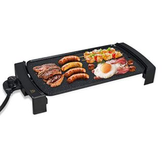Electric Griddle Non-Stick, Smokeless Portable Pancake Griddle