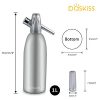 Baskiss Soda Siphon Maker, 1 Liter, Making Carbonated Soda Sparking Water - Image 5