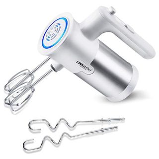Hand Mixer, LINKChef Hand Mixer Electric 5 speed for Whipping + Mixing Cookies, Brownies, Cakes, Dough, Batters, Meringues & More