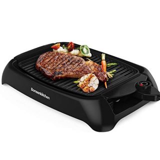Non-Stick Surface and Oil Drip Pan for Healthier Grilling