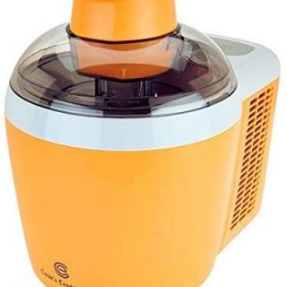 Ice Cream Maker Machine Self-Freezing System 1.5 Pint 90W Energy-saving Motor See-through Lid K45559CO2000 (Renewed) (Orange)