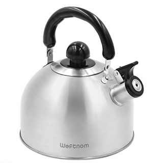 Sturdy Stainless Steel Whistling Tea Kettle with Ergonomic Handle