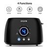 2 Slice Toaster, SACVON Stainless Steel Bagel Toaster with Big Timer - Image 7