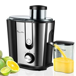 Centrifugal Juicer Machine, Compact Juice Extractor, Quick Juice, 3'' Wide Mouth, Dual Speeds, BPA-FREE, Stainless Steel Fruit Juicer, Detachable & Easy to Clean, Juice Maker for Fruit & Vegetables