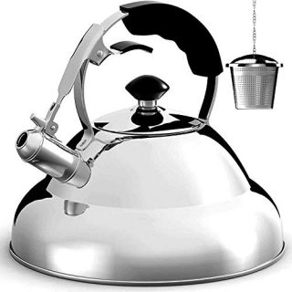 Tea Kettle Stovetop Whistling Single Handle Teapot