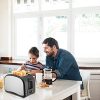 2 Slice Toaster CUSINAID, Black Wide Slot Toaster, 2 Slice - Image 4