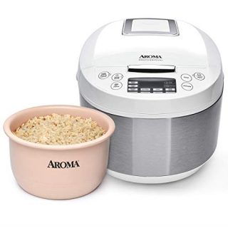Aroma Housewares ARC-6206C Ceramic Rice Cooker/Multicooker, White
