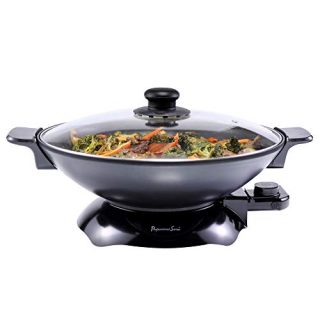 Continental Electric Chef Electric Wok, 4.5 Quart, Black