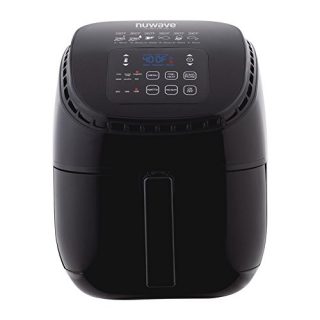 NUWAVE BRIO 3-Quart Digital Air Fryer cooking package with one-touch digital controls