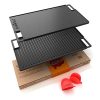 18 Inch Flat Cast Iron Skillet Griddle Pan For Stove Top