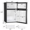 2 Door Mini Fridge with freezer - Image 5