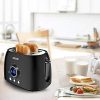 2 Slice Toaster, SACVON Stainless Steel Bagel Toaster with Big Timer - Image 4