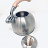 Water Kettle For Stovetop, Real Wood Cool Handle - Image 5