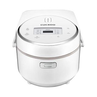 Cuckoo CR-0810F Multifunctional Micom Cooker & Warmer Rice Cooker, 8 cups, White/Silver