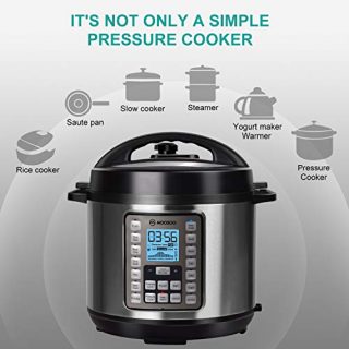 MOOSOO 9-in-1 Electric Pressure Cooker with LCD Best Offer KitchenSep.com