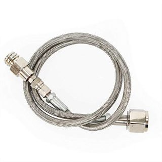 24-72 Inch High Pressure Stainless Steel External Direct Adapter Hose for Soda Maker CO2 Tank Cylinder,Connect Sodastream Machine with Thread,within 4500 PSI Air Pressure